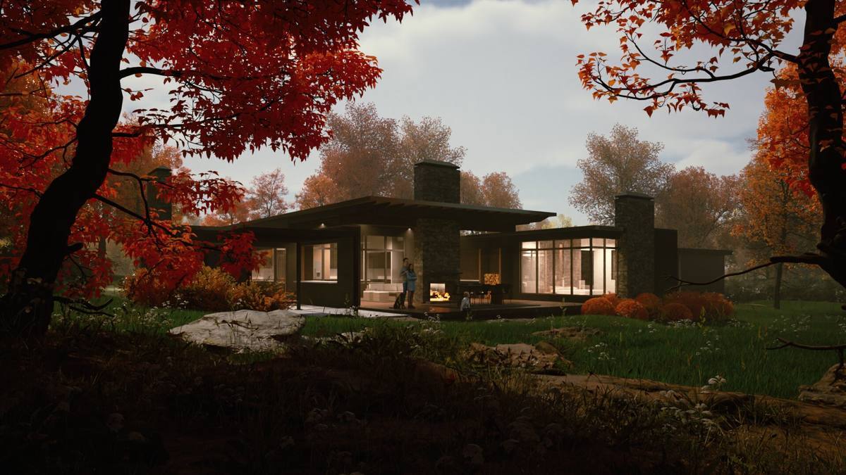 Hearth Home evening exterior